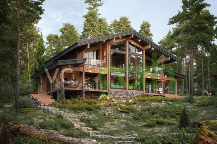 3D визуализация загородного дома