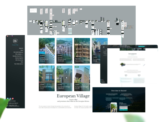 Website luxury estate construction company