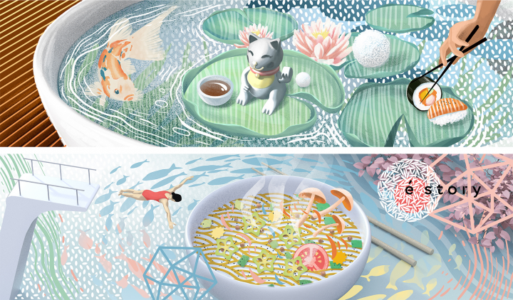 Азия. Эскизы для E-story