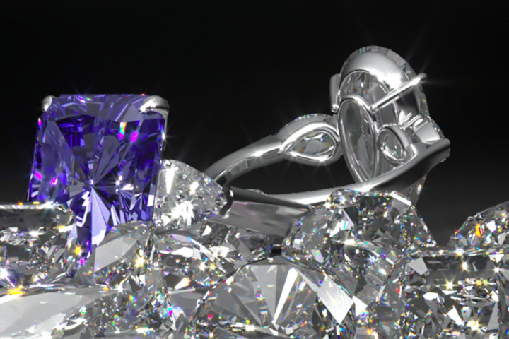 3D Diamond Rings