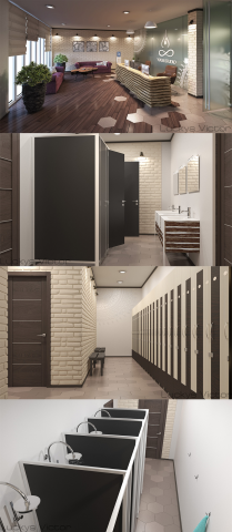 Дизайн и визуализация помещений йога-студии