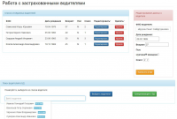 Система для редактирования данных о застрахованных водителях