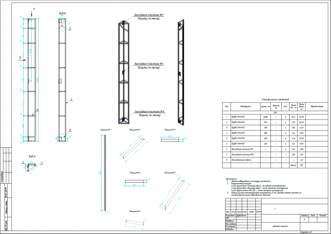 Элемент каркаса
