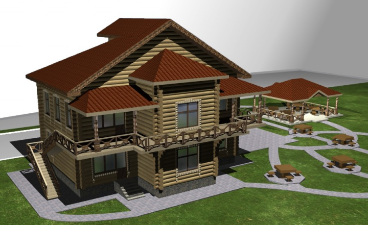 Жилой дом из бруса
