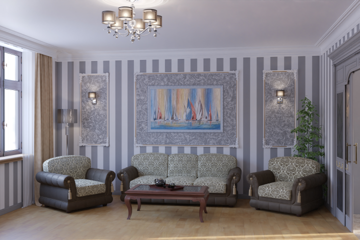 Моделирование и визуализация мебели в произвольном интерьере