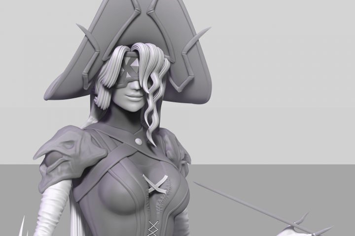 witch girl in the big hat