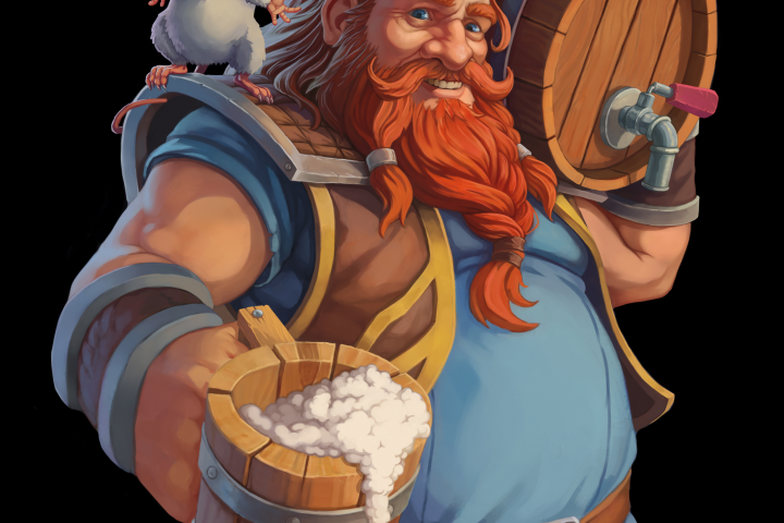 Дворф трактирщик.