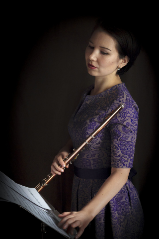 портрет флейтистки
