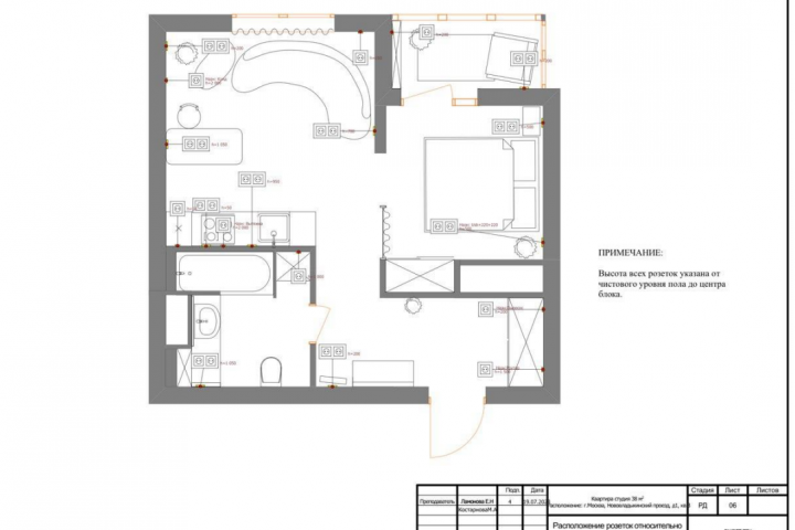 План розеток