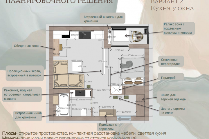 Эскизный поиск планировочного решения