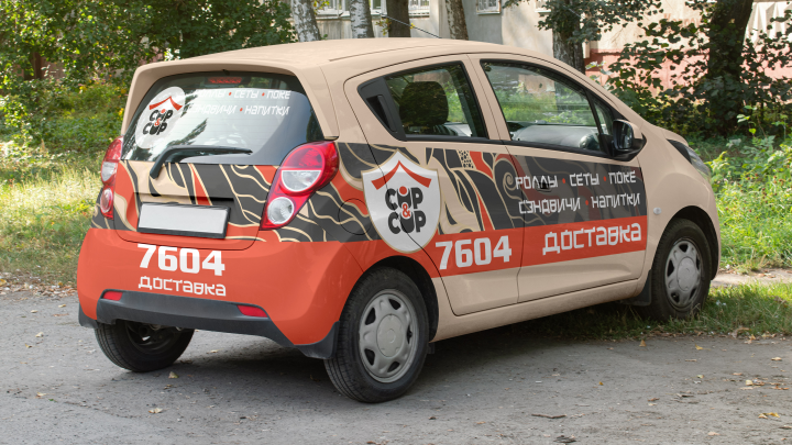 Брендирование авто (доставка суши)
