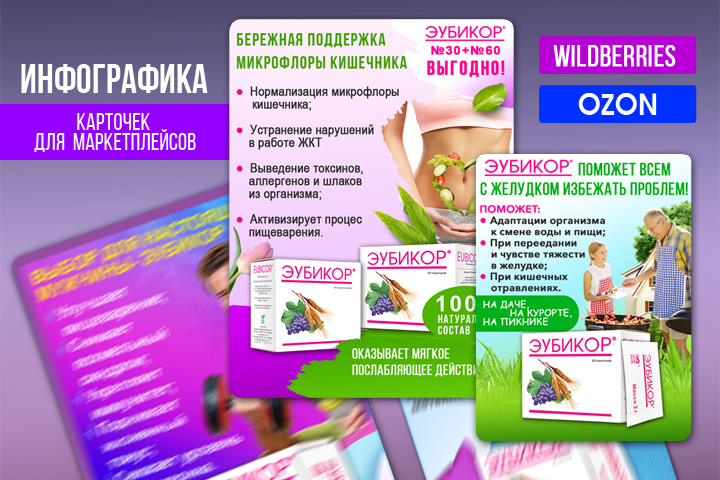 Карточки для маркетплейсов Эубикор