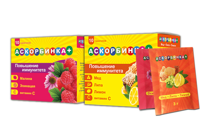 Упаковка "Аскорбинка+ Органик Фарма"