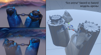 Sword vs Sword. Ice arena. Общий вид модели