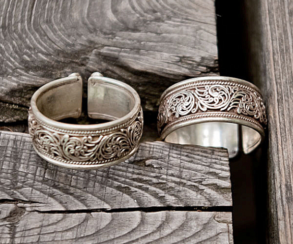 Серебряные обручальные кольца