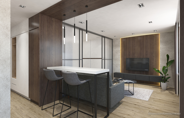 Дизайн интерьера квартиры 36,6 квм