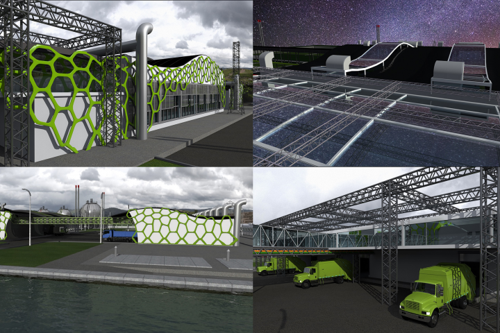 3D-модель и рендеры мусороперерабатывающего завода
