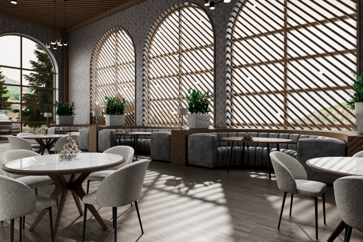 Визуализация интерьера ресторана