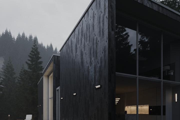 3D-визуализация экстерьера частного дома в н.п. Фиагдон