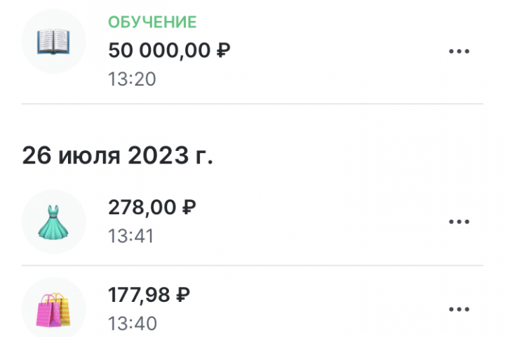 Контроль расходов