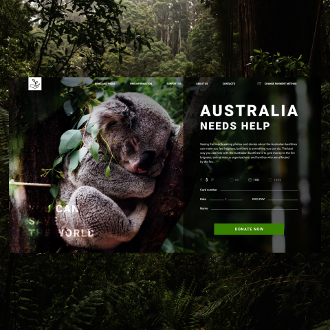 Дизайн сайта Help Australia