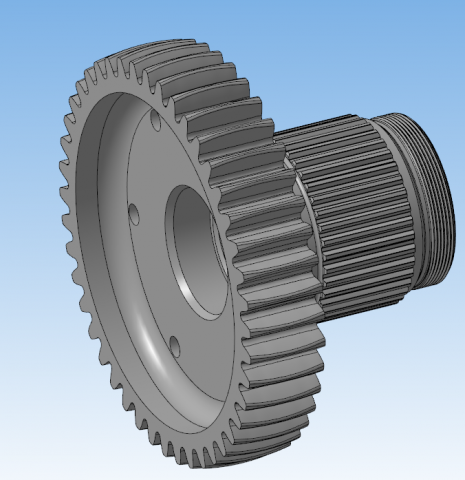 Модели втулки и обоймы зубчатой соединительной муфты