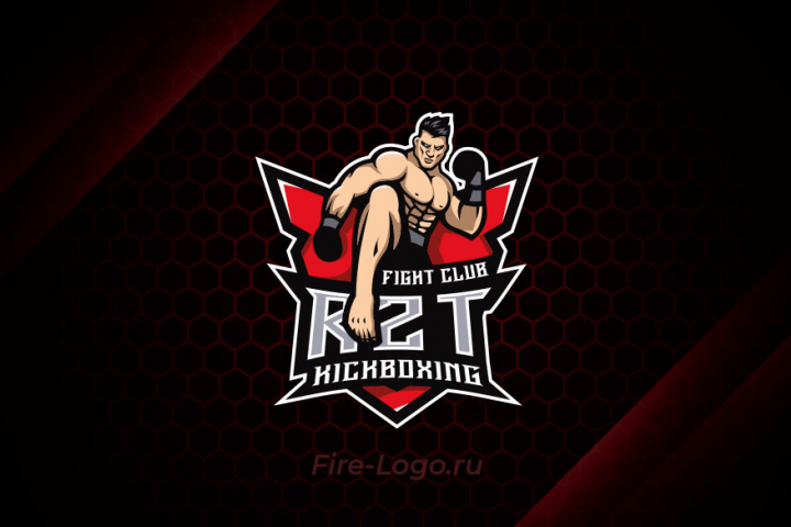 Логотип кикбоксинг клуба / боевых искусств
