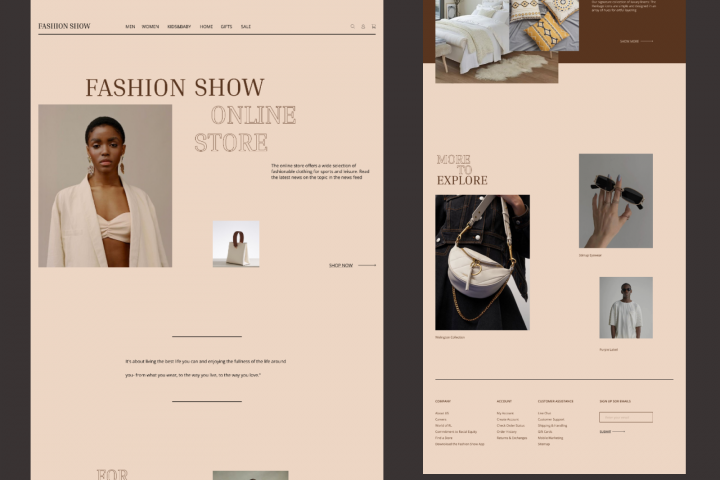 Дизайн многостраничного сайта