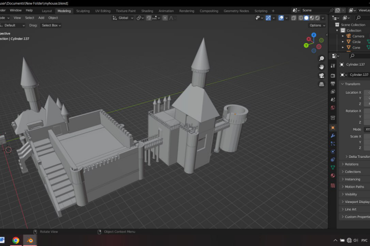 3D модель замка