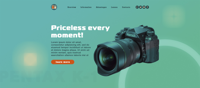 Лендинг по продаже Pentax K-1