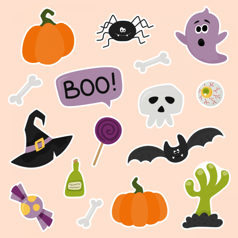 Стикеры Halloween