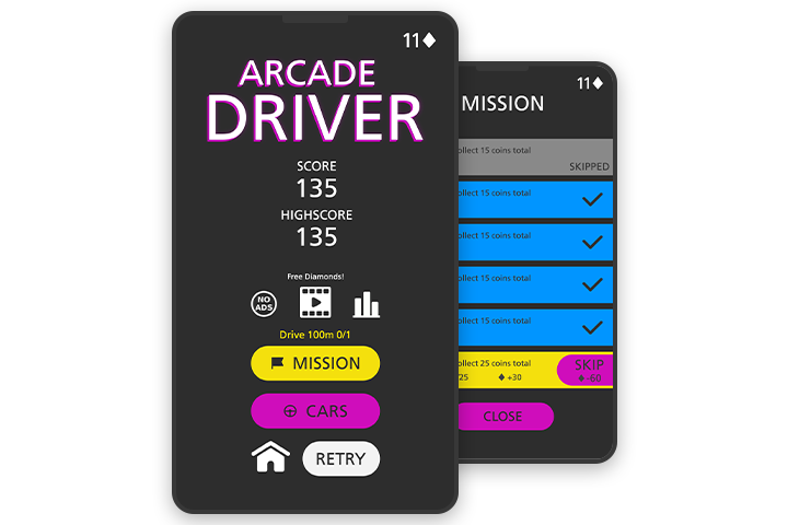 Дизайн приложения "Arcade Driver"