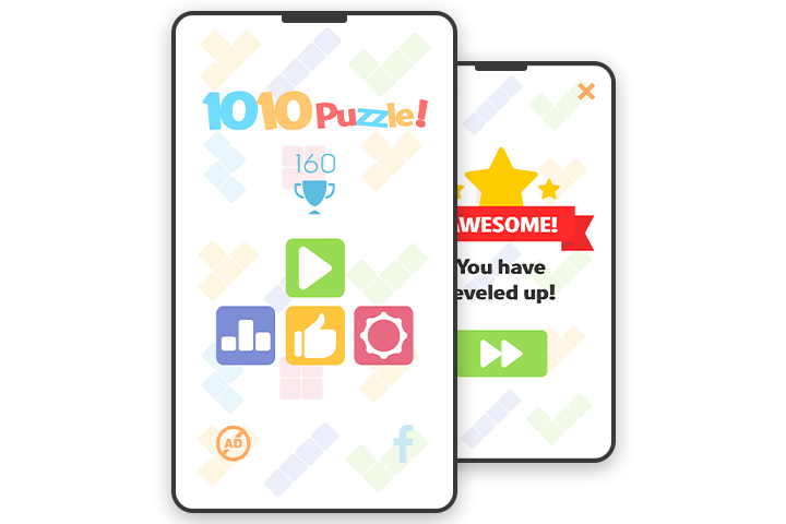 Дизайн приложения "1010 Puzzle!"