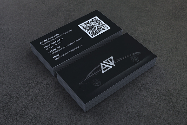 Визитная карточка для компании "AndreTransfer"