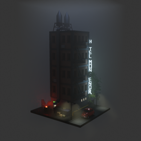 house in the night