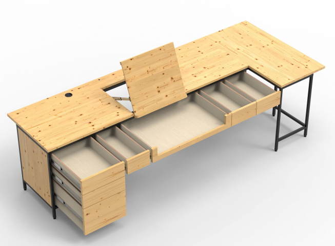 Проект углового стола