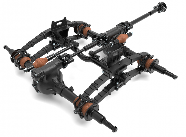 3D-модель подвески ведущих мостов автомобиля ГАЗ-ААА