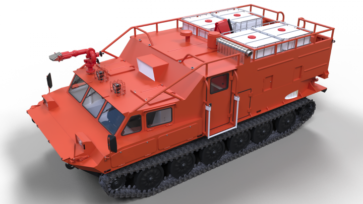 Концепт транспортного модуля на базе БТР-50