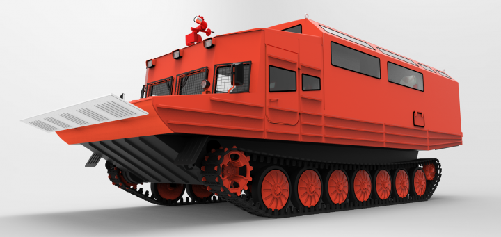 Концепт пассажирской машины на базе ГСП для ВТМЗ