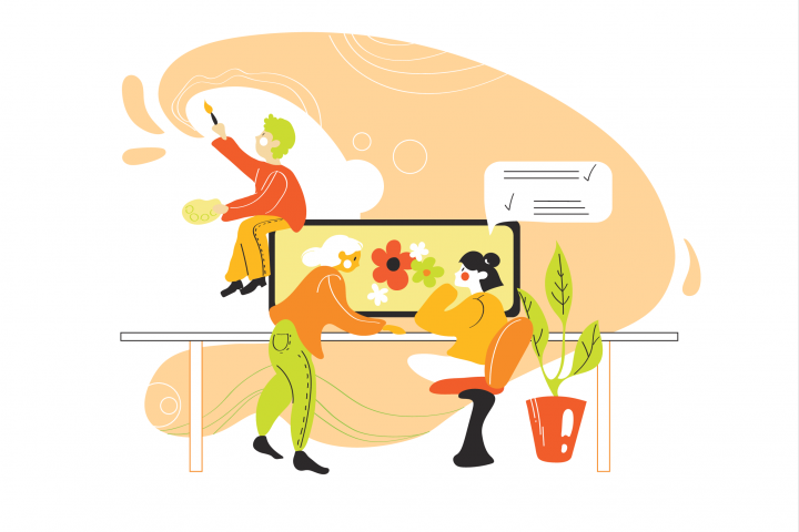 Многофигурная иллюстрация