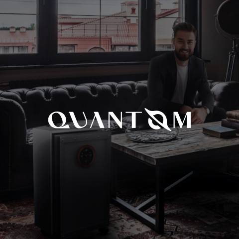 Логотип и сайт для бренда климатических станций Quantom