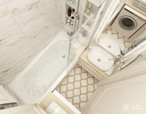 Небольшая ванная комната