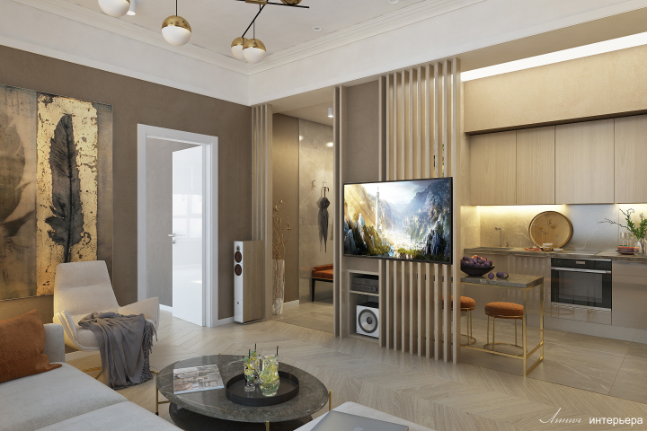 Гостиная-кухня