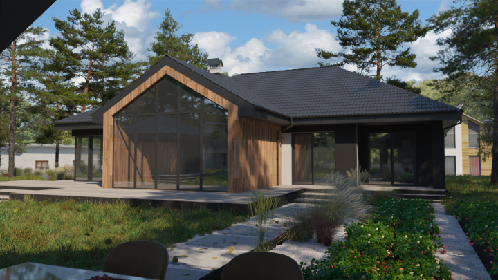 Коттедж и участок