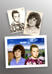 ретушь+колерование черно-белой фотографии