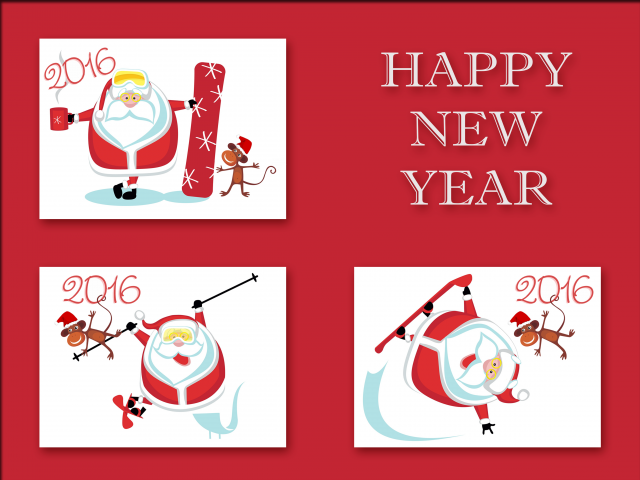 Детские новогодние открытки