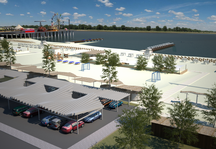 Проектирование городского пляжа