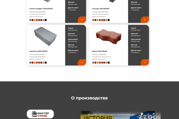 Лендинг-страница кампании "Мастер строй"