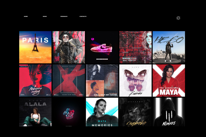 Сайт для портфолио дизайнера