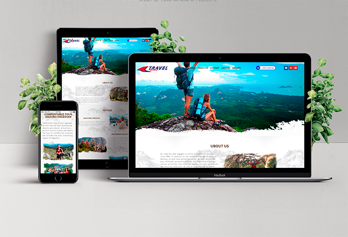 Веб сайт "Путешествие"